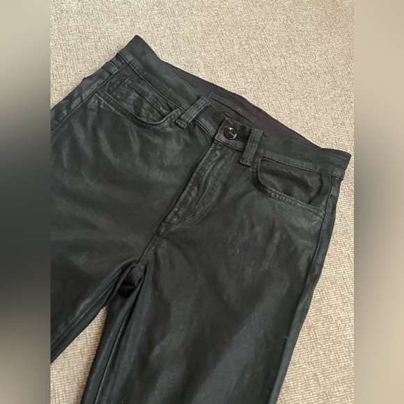 JOE'S- THE CHARLIE coated high rise skinny ankle pant. Size 25 in black - Picture 5 of 9